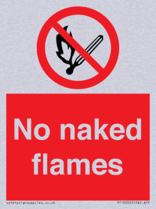 No naked flames